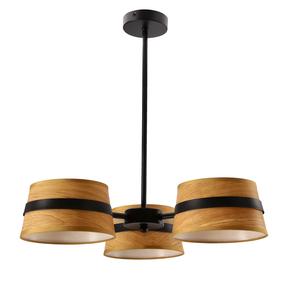 Šviestuvas lubų Candellux Lighting Demy, E14, 3 x 40 W, ruda sp. / juoda sp., 18 x 10 cm