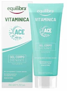 Ķermeņa gēls Equilibra Vitaminica Draining, 200 ml