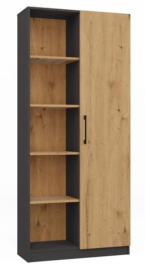 Spinta Malwa RD-80, antracito sp./ąžuolo sp., 30 cm x 80 cm x 182 cm