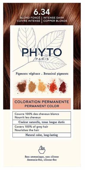 Kраска для волос Phyto Phytocolor, dark copper blonde цв., 6.34