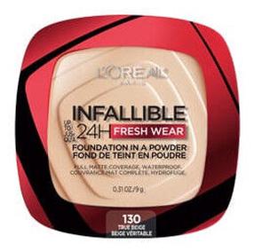 Kompaktinė pudra L’Oréal Paris Infallible 24H Fresh Wear, 130 true beige, 9 g