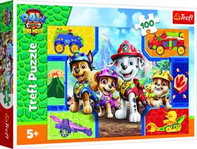 Пазл Trefl Paw Patrol Doggies And Dinosaurs 16548, 27.5 см x 41 см, 100 шт., многоцветный