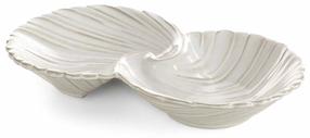 Servēšanas šķīvis Avril, 24 cm x 4 cm, 14 cm, Balta krās.