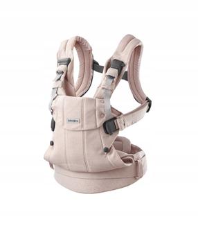 Ķengursoma BabyBjorn Harmony Woven, rozā krās.