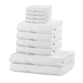  Vannirätikute komplekt Restilo Marina 23152, valge v., 140 cm x 70 cm, 10 tk