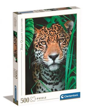 Dėlionė Clementoni Jaguar In The Jungle 35127, 49 cm x 36 cm, 500 vnt., įvairių spalvų