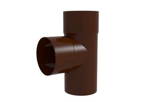 Lietus ūdens notekcaurules trejgabals Scala, 87 °, Ø 8 cm, polivinilhlorīds (pvc), brūna krās.