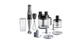 Rokas blenderis Braun MultiQuick 9 MQ9195XLI, melns krās./nerūsējošā tērauda krās.