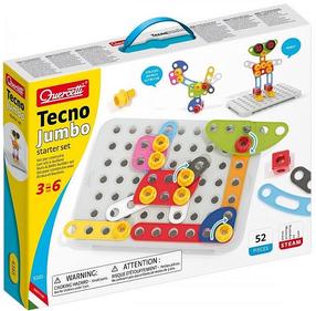 Konstruktors Quercetti Tecno Jumbo Starter Set, 52 gab.