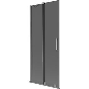 Dušo sienelė Mexen Velar, 80 cm x 150 cm, grafito sp./gun metal sp./grūdintas