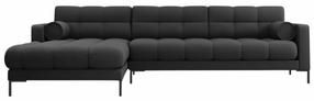 Kampinė sofa Cosmopolitan Design Bali Neve 97, tamsiai pilka sp., kairinė, 185 x 293 cm x 75 cm
