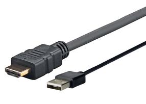 Kabelis Vivolink Pro PROHDMIUSB1 HDMI, USB, 2 m, juoda sp.