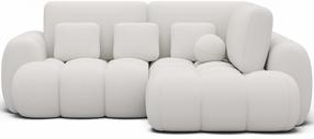 Kampinė sofa - lova Cozion Paolli 01, balta sp., dešininė, 165 x 267 cm x 105 cm