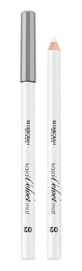 Acu zīmulis Deborah Milano Velvet Mat Kajal, 1.3 g, bianco krās. 02
