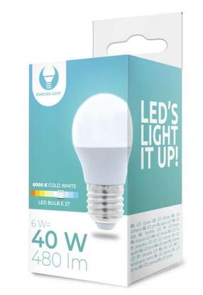 Spuldze Forever Light LED, G45, 6000 °K, E27, 6 W, 480 lm