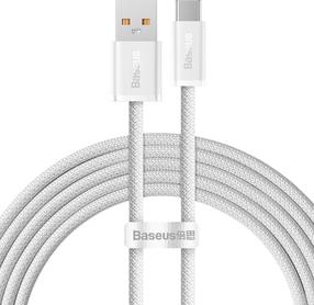 Laidas Baseus Dynamic Series CALD000702 USB Type-A, USB Type-C, 2 m, balta sp.