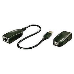 Jungtis Lindy 42693 USB 2.0, RJ-45, 50 m, juoda sp.