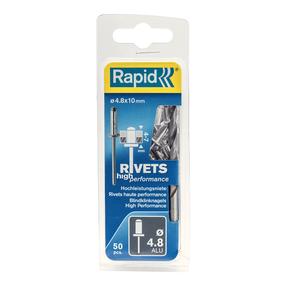 Needid puuriga Rapid, 4.8 mm x 10 mm, 50 tk