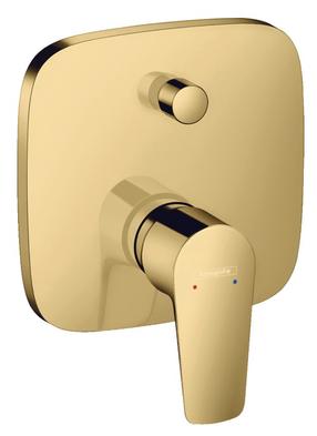 Смеситель для душа скрытого монтажа Hansgrohe Talis E Polished Gold Optic, золотой цв.