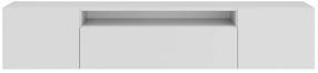 Televizoriaus spintelė ADRK Femur, balta sp., 41 cm x 200 cm x 40 cm
