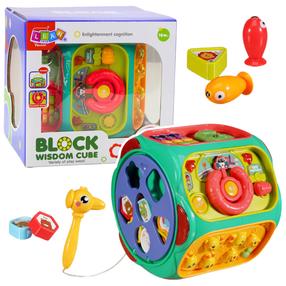 Lavinamasis kubas Lean Toys 8in1 Block, įvairių spalvų