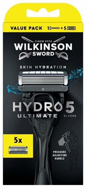 Бритва, набор Wilkinson Sword Hydro 5 Ultimate, 5 шт.