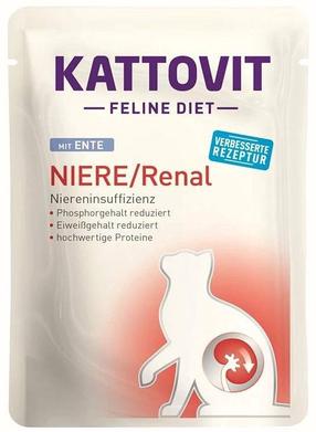 Mitrā kaķu barība Kattovit Feline Diet Renal, vistas gaļa, 0.085 kg
