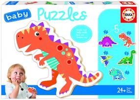 Пазл Educa Baby Puzzles Dinosaurs, многоцветный, 21 шт.