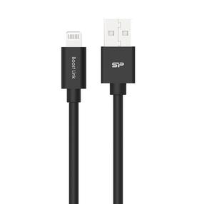 Провод Silicon Power USB Type-A to Lightning USB, Apple Lightning, 1 м, черный цв.