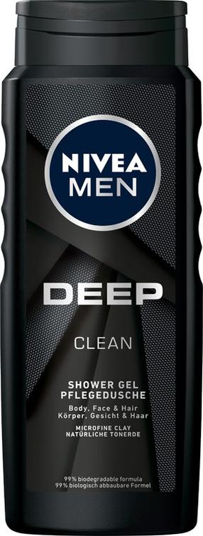 Kūno prausimosi želė Nivea Deep Clean, 500 ml
