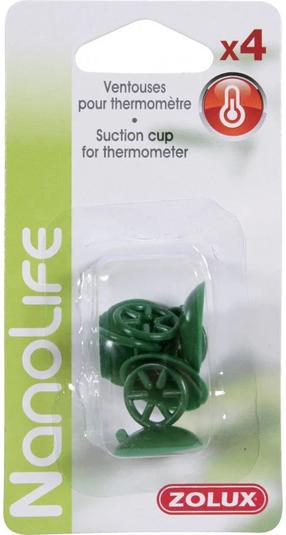 Piesūcekņi Zolux Thermometer Suction Discs, zaļa krās.