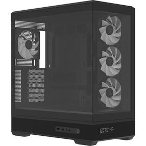 Datora korpuss AeroCool P500B Digi-BK-v1, melna krās.