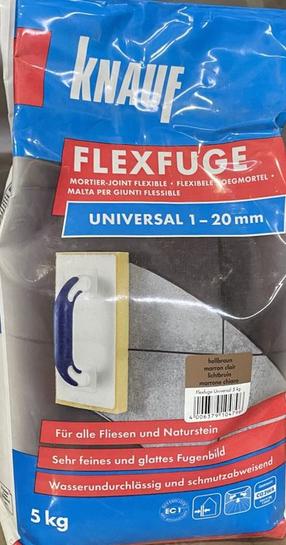 Шпатлевка для швов Knauf FLEXFUGE, декоративный, светло-коричневый цв., 5 кг