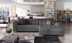 Kampinė sofa Sorento Inari 96, Soft 29, tamsiai pilka sp., dešininė, 195 x 295 cm x 80 cm