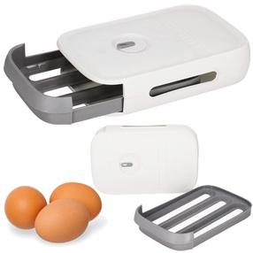 Pārtikas uzglabāšanas konteiners Springos Egg, balta krās./pelēka krās.