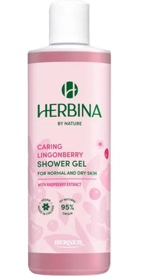 Kehapesugeel Herbina Caring Lingonberry, 250 ml
