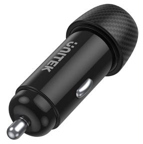 Автомобильное зарядное устройство Unitek P1400A, USB/USB-C, черный цв., 38 Вт