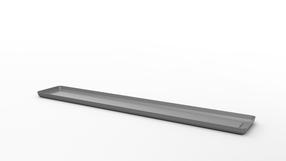 Lėkštelė vazonui Lamela Bona 815-82, pilka sp., 73.5 cm, 73.5 cm