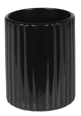 Vonios stiklinė Splendid Strip LA-STRIP-KUBEK-CZA, juoda, 8 cm x 10 cm x 8 cm