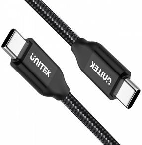 Vads Unitek C14059BK USB-C To USB-C USB-C, USB-C, 2 m, melna krās.
