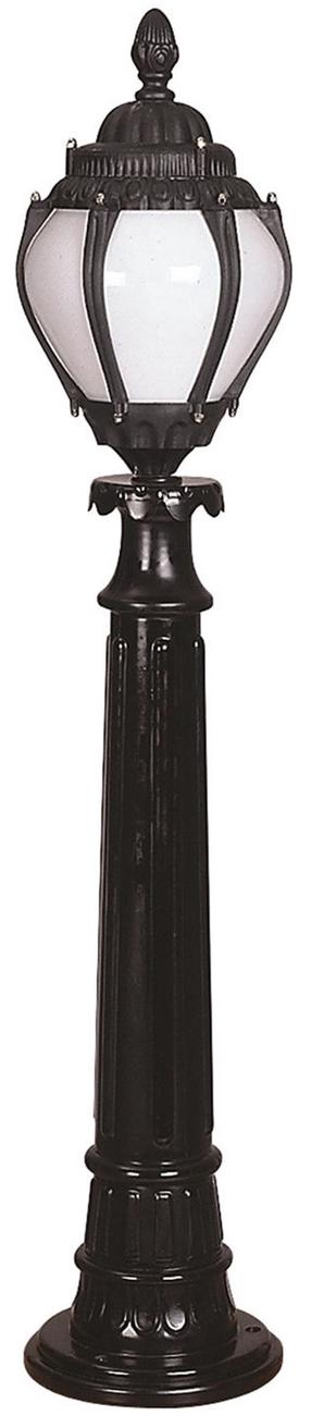 Pastatomas lauko šviestuvas Opviq BSU-68202-BSY-BOP, 60W, E27, IP65, juoda sp., 20 cm x 95 cm