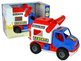  Игрушечная полицейская машина Wader-Polesie ConsTruck Rescue Car 9866, синий цв./белый цв./красный цв.