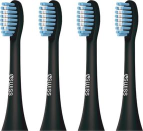 Elektrinio dantų šepetėlio galvutė 4Swiss Sensitive Clean, juoda sp., 4 vnt.