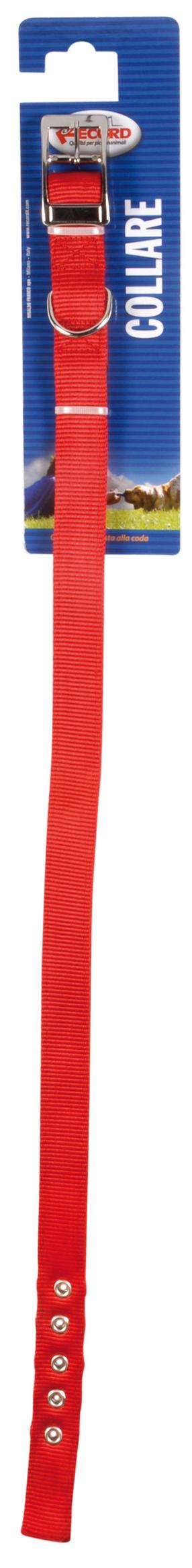 Antkaklis šunims Record, raudona sp., 500 - 550 mm x 25 mm, 50-55