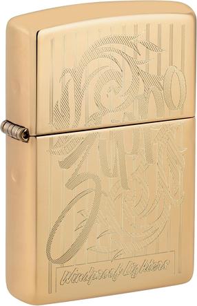 Šķiltava Zippo Swirling Filigree 46568, zelta krās.
