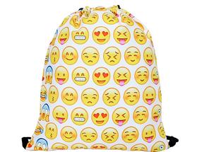 Apavu soma Emoji 3D, balta krās./dzeltena krās.