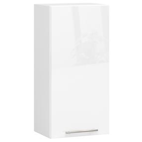 Viršutinė virtuvinė spintelė Akord Oliwia, skaidri/balta, 30 cm x 40 cm x 72 cm