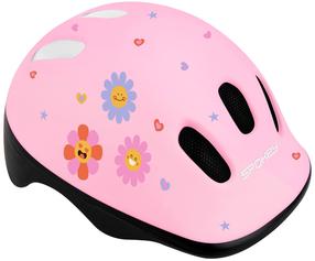 Jalgrattakiiver lastele Spokey Fun, must v./roosa v., 52-56 cm