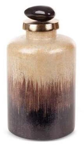 Dekoratyvinė stiklo figūrėlė 01, ruda sp., 12 cm x 12 cm x 24 cm