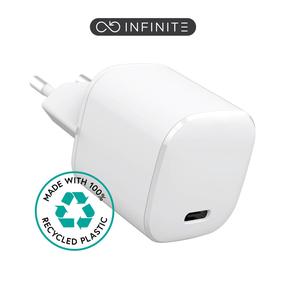 Adapteris Estuff Infinite ES637025, USB Type-C, balta krās., 20 W